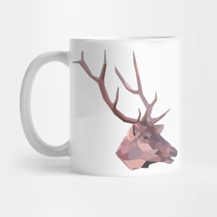 Artistic Polgyon Deer Head Mug